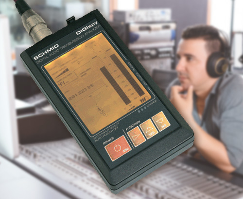 Appareil d’analyse portable pour interfaces audio-numériques, Schmid electronic