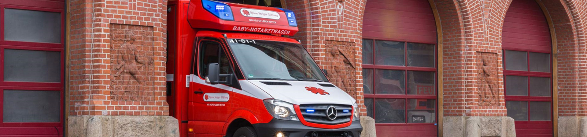 Patron of the emergency baby ambulance 