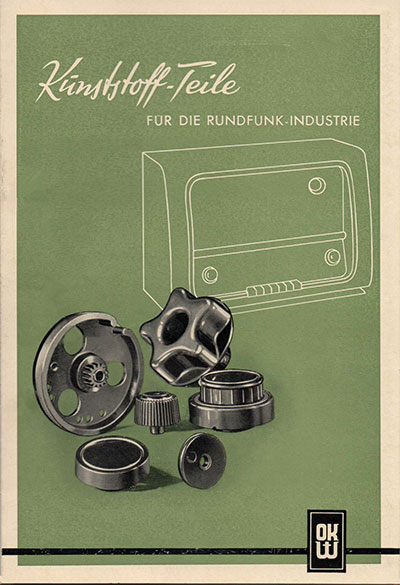 Chapter 3 | The first official OKW catalogue from 1955 - Plastic Parts for the Radio Industry
