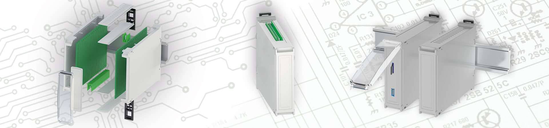 RAILTEC BP, M22 con paneles laterales conectables y panel frontal