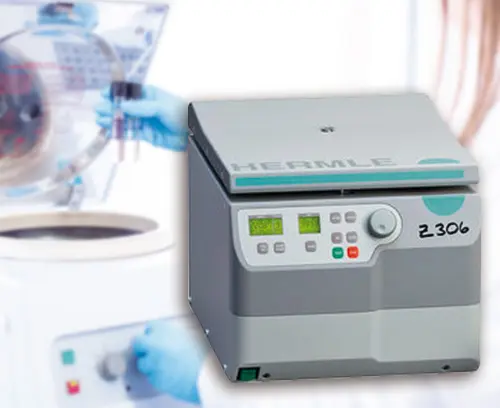 Bedienelement für eine Universalzentrifuge, Hermle Labortechnik