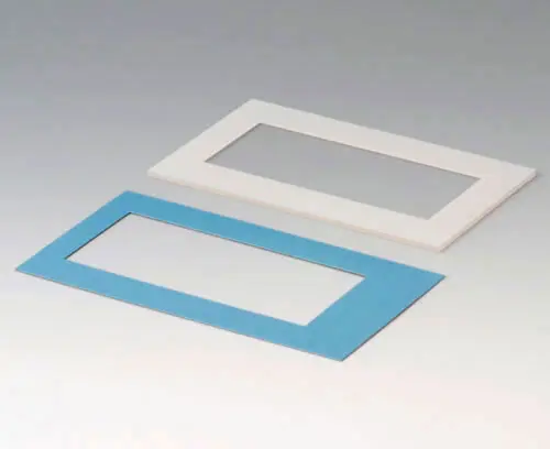 A9175007 Displayscheibe L, Umrandung grauweiß