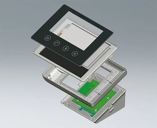 modulares System: Gehäuse mit Touchscreen