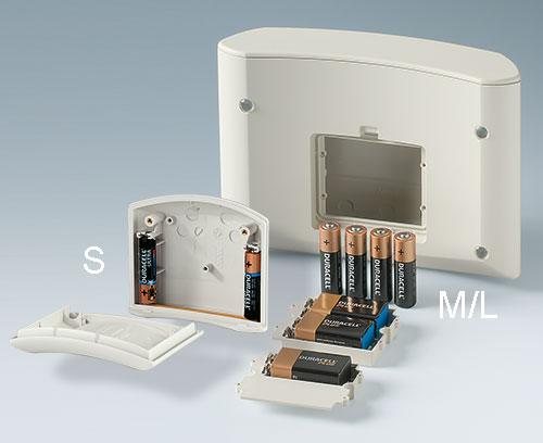 Batteriefächer 4xAA oder 9 V; Halterungen für 2xAAA