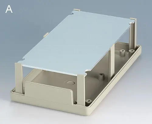 separate Aluminium-Frontplatte leicht zu bearbeiten