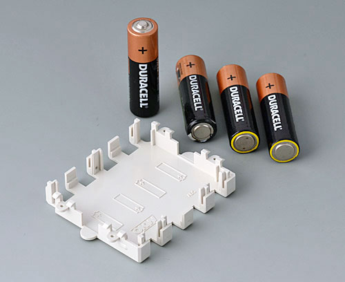 battery holder for 4x Mignon//AA batteries with clip connector