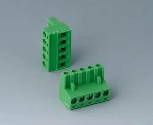 B6601223 Plug header, block 5.08