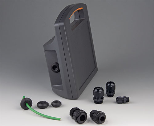 Cable glands and cable grommets in black