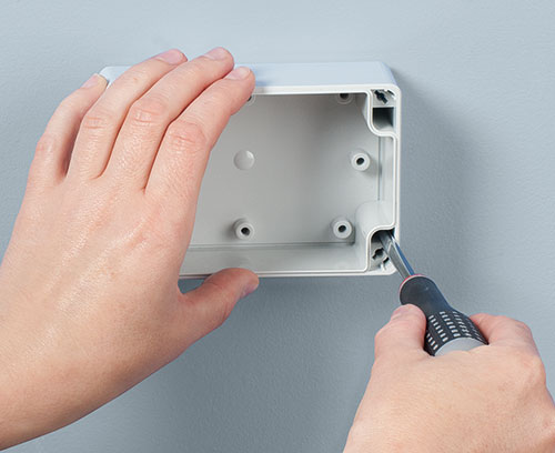 Direct wall mounting