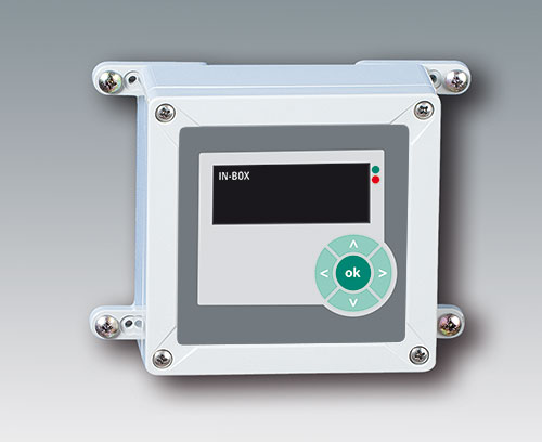 Recessed operating area for protecting a membrane keypad 