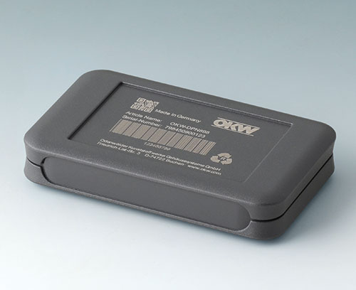 SOFT-CASE made of ABS (UL 94 HB), lava with laser marking