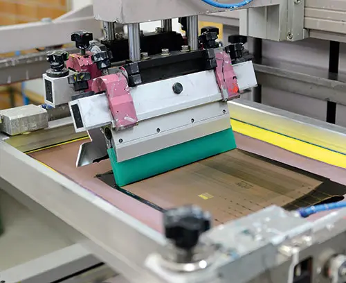 Screen printing also enables large-area printing on enclosures