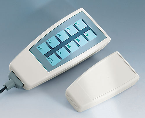 Recessed operating area for a membrane keypad