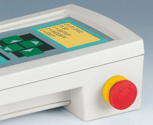 Aplicación con interruptor de parada de emergencia (accesorio externo)