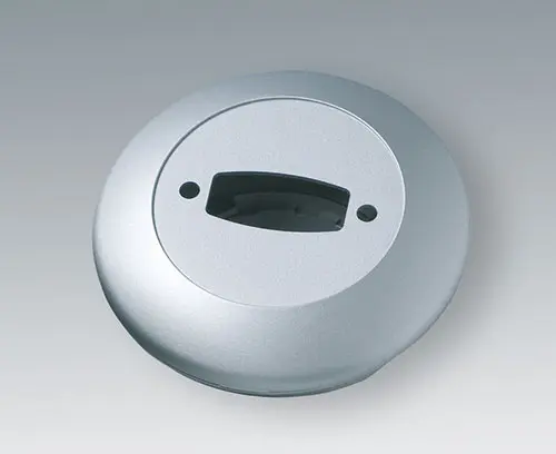 Partes superior e inferior de carcasa lacadas en plata