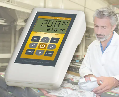 Medidor del oxígeno del aire