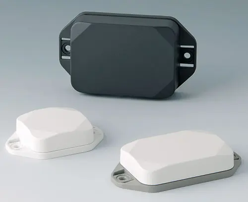 Caja con bridas disponible en uno o dos colores