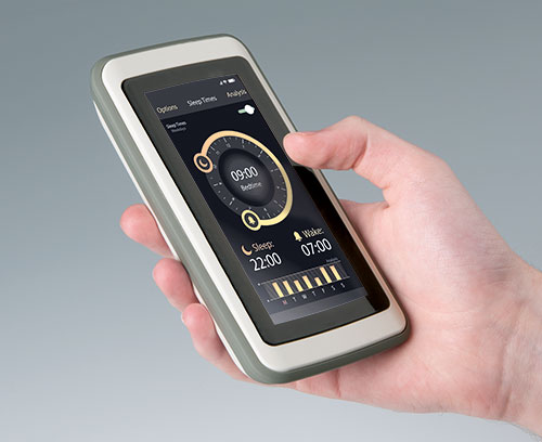 SLIM-CASE con aplicación de pantalla táctil