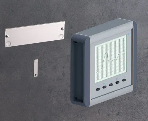 Juego de soporte de pared como accesorio (orientación de la caja en horizontal)