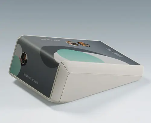 Caja de sobremesa con lámina continua