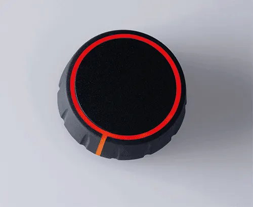CONTROL-KNOBS avec éclairage optionnel sur la surface du dessus et sur le côté