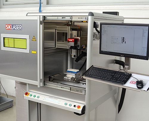 Marquage laser dans les locaux d’OKW