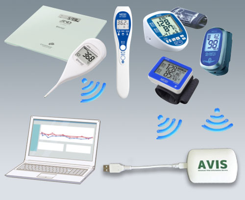 Récepteur pour la transmission de données au dossier médical électronique