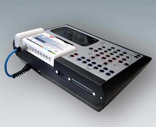 Stationary system for long-term EEG recordings, rear view