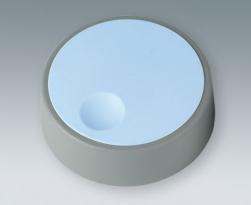 COM-KNOBS con coperchio con avvallamento per le dita