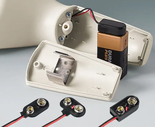 Collegamenti batteria 9 V