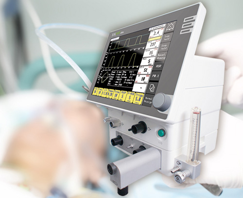 Operating element for an intensive care ventilator