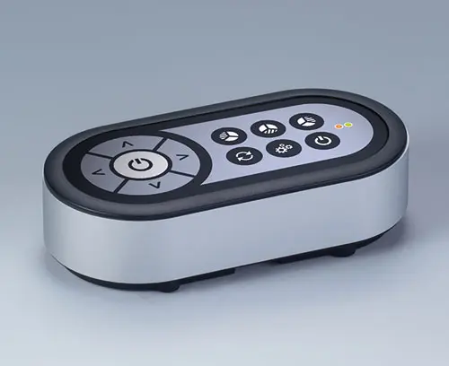 Superficie incavata a protezione della tastiera a membrana