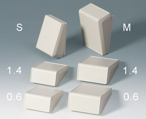 2 misure, superfici di comando incavate 0,6 mm (pellicola prestampata) o 1,4 mm (tastiera a membrana)