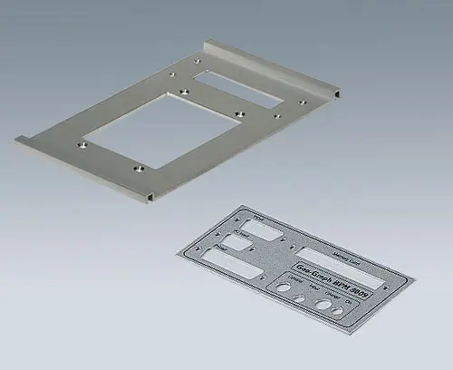 Aluminium plate with cutouts