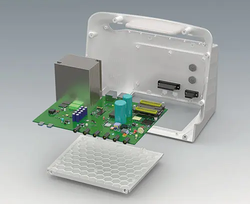 Placa de base com conjunto eletrônico pré-montado