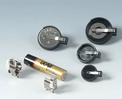 Clips de bateria e suporte para pilha de botão