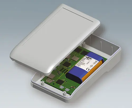 Platina equipada com bloco de baterias