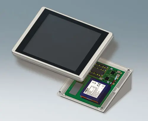 Platina equipada com bloco de baterias