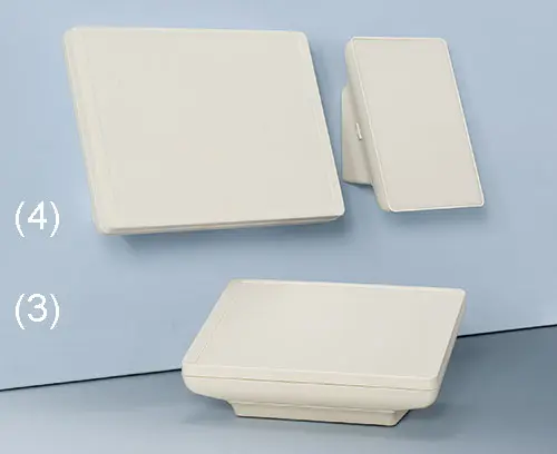 Versões "gabinete de consola aparafusado / "gabinete de consola / de parede"