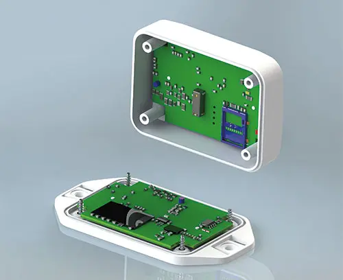 Base de fixação para platinas e componentes na parte superior e inferior
