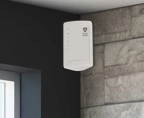 Fácil montagem na parede em um canto de 90°