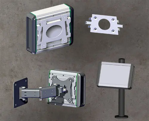 Suporte conforme o padrão VESA para o SMART-TERMINAL sob consulta