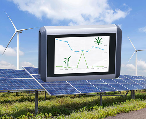 Smart meter for wind power and solar systems